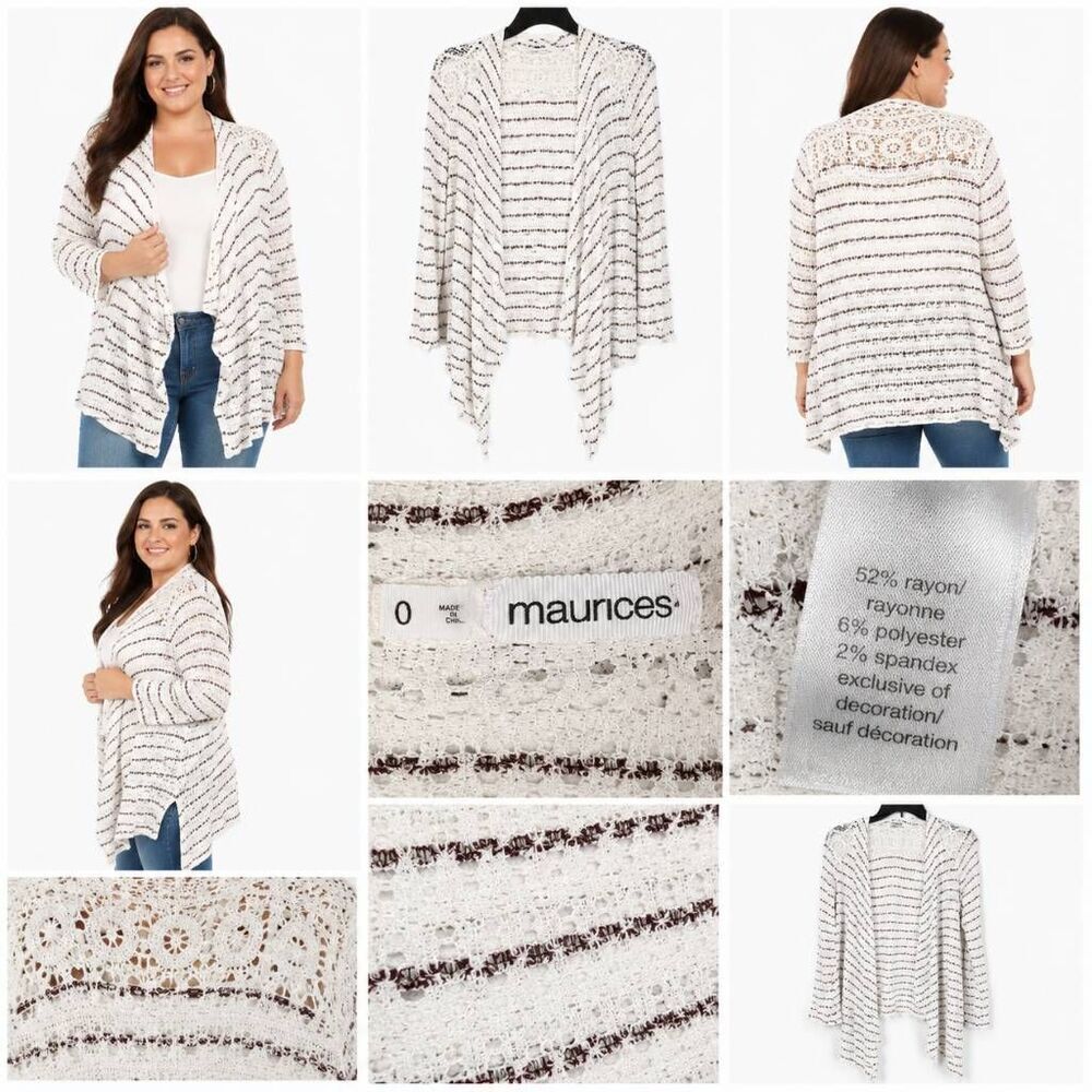 Maurices Women’s Cardigan Sweater Open Front Size 0